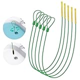 Kelly's Collection 30 Inch Drain Snake Hair Clog Remover, Anti-break Metal Sink Snake Drain Cleaner Tool with Nylon Layer, Drain Hair Removal Tool for Shower, Bathroom Sink Drain Unclog (5 Pack)