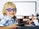 3D Brille blau f. Kinder Universale Passive 3D-Kinderbrille für Cinema 3D Panasonic .. Marke PRECORN