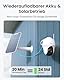 Reolink 2K Überwachungskamera Aussen Set WLAN mit Solar-/Akkubetrieb, Lokale Speicherung, 360° Schwenk- & Neigefunktion, Kamera Outdoor mit IR-Nachtsicht, Home Hub mit 2X Argus PT Lite +Solarpanel