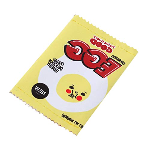 Preisvergleich Produktbild Datenleitungsorganisator Brieftasche Tasche Geldbörse Süße Mini-geldbörse Snacks-geldbörse Einfache Geldbörse Tragbare Kopfhörer Tasche Mode Drucken Yellow Egg