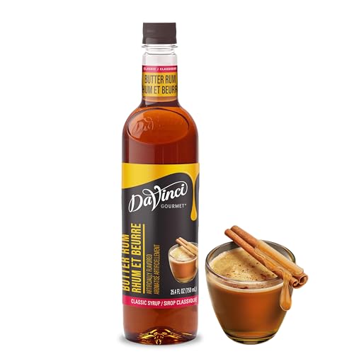 Image of DaVinci Gourmet Classic Butter Rum Syrup, 25.4 Fluid Ounces (Pack of 1)