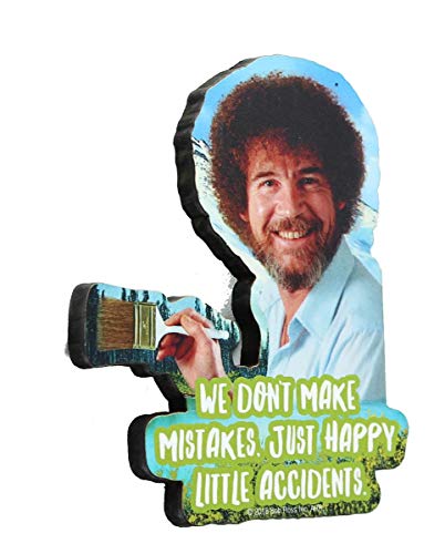 Imán decorativo Bob Ross Little Accidents 3 pulgadas