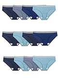 Fruit of the Loom Women's Tag Free Cotton Hipster Panties (Regular & Plus Size), Low Rise Hipster-12...