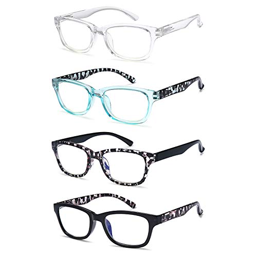 5-Pack Blue Light Blocking Reading Glasses, Computer Readers For Women and Men Lightweight with Spring Hinges (4 Pack PC, 3.0) 5-Pack Blue Light Blocking Reading Glasses, Computer Readers For Women and Men Lightweight with Spring Hinges (4 Pack PC, 3.0)