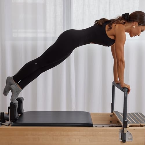 Image of Base 33 Low Rise Grip Socks - Pilates Socks with Non-Slip Grips, Arch Band Support, Wear for Yoga, Barre, Martial Arts