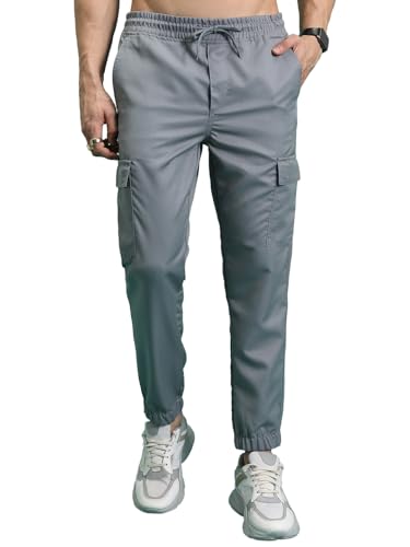 Image of Highlander Men's Cargo Jogger Trousers| Utility Pockets | Trouser for Men | Men Trousers