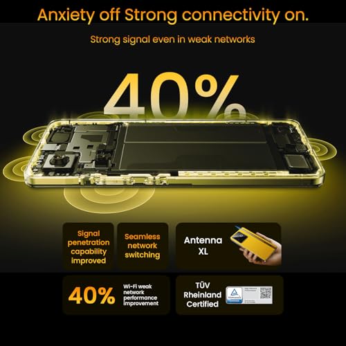 Image of realme GT 7T 5G Smartphone 12GB+256GB Yellow,6.80 inch Screen, 120Hz Refresh, 7000mAh Battery, 120W Ultra Charge, 90MP AI Cameras, Dimensity 8400-MAX chipset, IP69