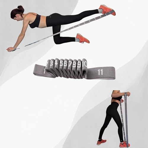 Kit Fitness : Bandes de Résistance (x3) + Élastique Musculation – Antidérapant, Confortable – Yoga, Pilates, Renforcement Musculaire – Sac de Transport Inclus – Image 6