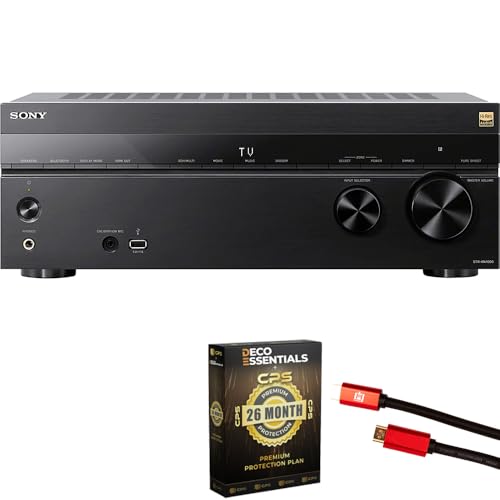 Image of Sony STR-AN1000 7.2 Channel Home Theater 8K A/V Receiver Bundle with 4K HDMI Cable w/Pure Copper Conductors & Deco Essentials CPS Exclusive 26 Month Protection Pack Bundle (BEACH-CPS-261000)