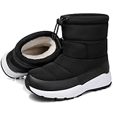 [SOARHOPE] スノーブーツ キッズ 男の子 女の子 レディース スノーシューズ 防寒 冬用 雪用 ショートブーツ 裏起毛 ボア ウィンターブーツ winter snow boots 北海道 軽量