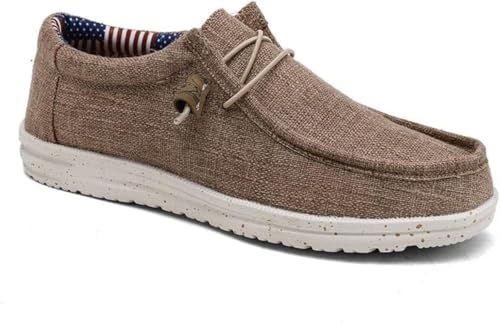 Men's Non-Slip Canvas Loafers - Lightweight and Breathable Insole for Walking/Driving (Suitable for All Seasons)