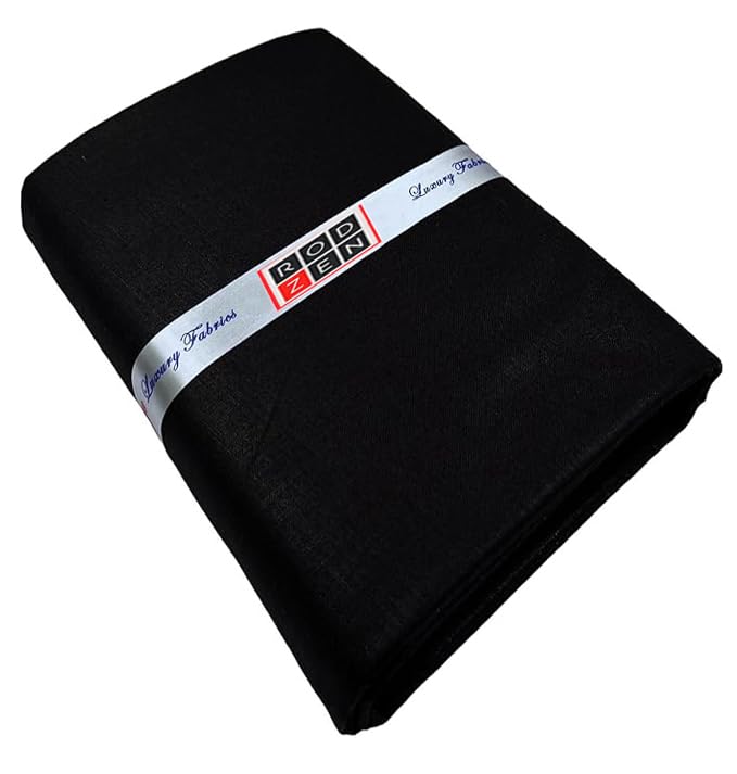 RodZen Premium Unstitched Shirt Fabric for Men 100% Pure Linen Material Shirt Piece Cloth (Free Size)