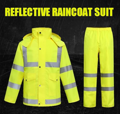 Poncho impermeable para ciclismo Wcxixo con cintas reflectivas miniatura 3