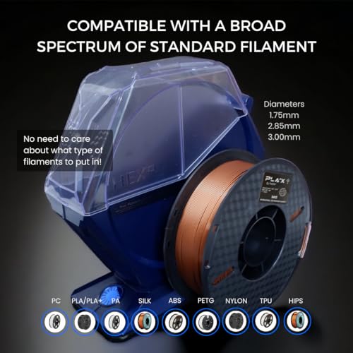 Image of [THETAHexNanoLabs] Hex Filament Dryer Type I Smart Filament Dehydrator with QUEIT Fan. Works for All Filament 1.75 2.85 3.00mm PLA PETG ABS Nylon TPU. Storage&Dryer 2 in 1 (Filament Dryer Only)
