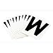 Brady 5050-W, 50532 Vinyl 5050 Series Letter Label w/Legend: W, 50 Packs of 10 pcs