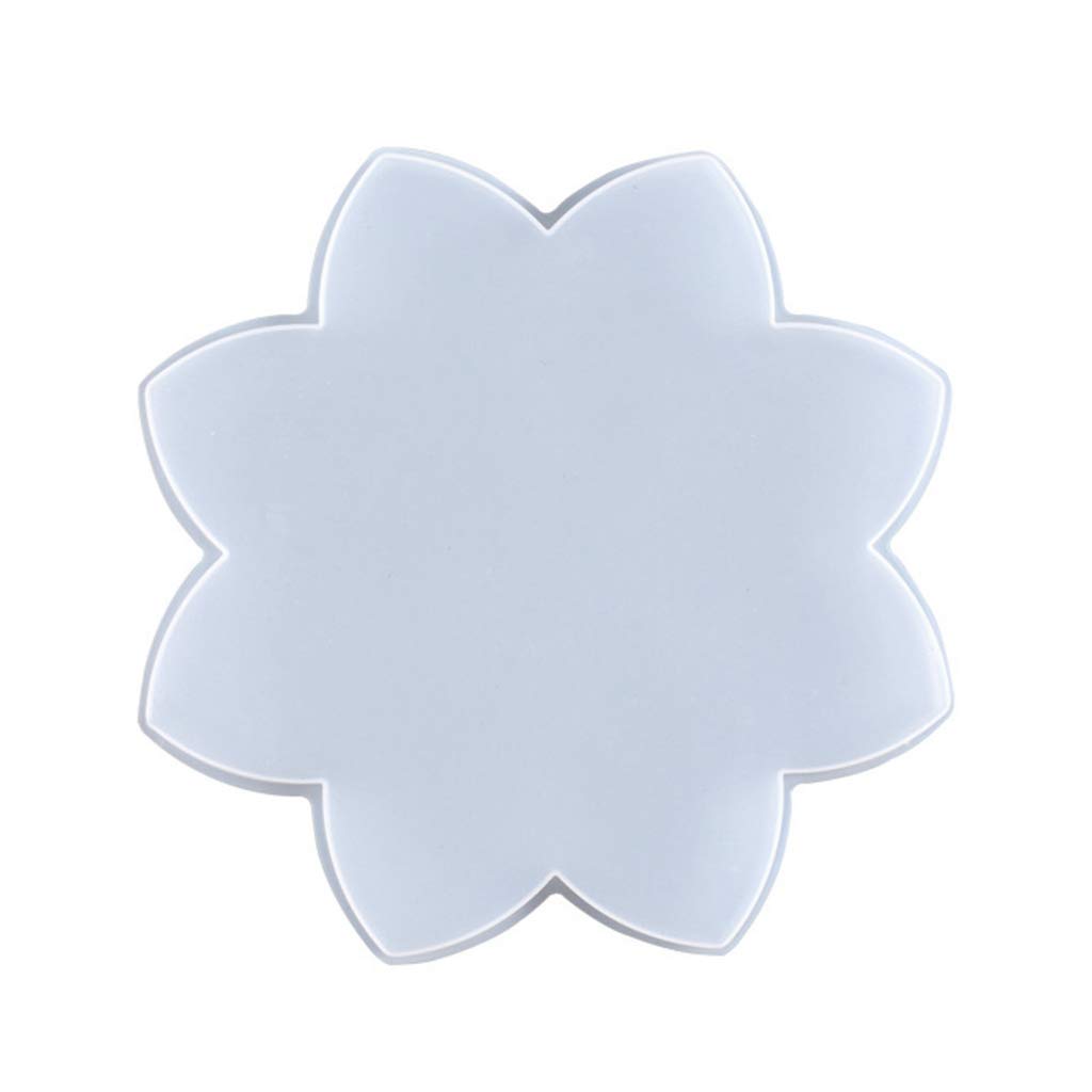NIHENHAO Crystal Agate Coaster Mold Mug Pad Tray Resin Casting Mold Plaster Casting Epoxy Mould Crafts Cup Mats Mould Silicone
