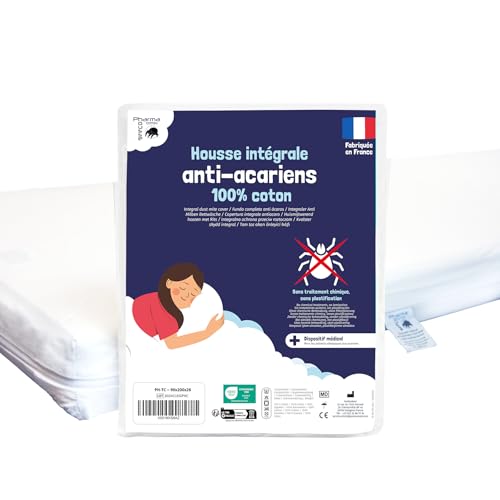 Housse Anti-acariens intégrale 100% Coton pour Matelas – Procédé de