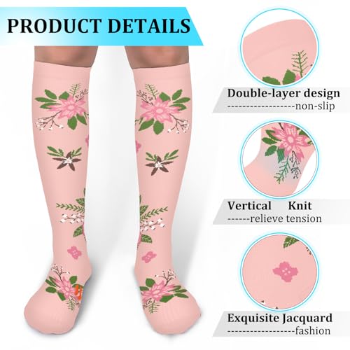 Image of Graduated Medical Compression Socks for Women&Men 20-30mmhg Knee High Sock