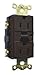 GFCI Receptacle, 15A, 125VAC, 5-15R, Brown