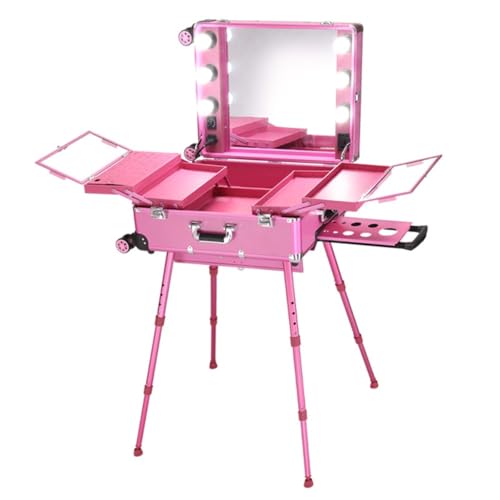 Yobuisg �v���p���C�N�{�b�N�X �����^�� ���[�X�[�c�P�[�X ���t�� led���C�g�t�� ��e�� ���C�N�p�L�����[�P�[�X �h���b�T�[ �o�j�e�B�[�P�[�X �����^�� ���ϑ� ���ϕi���[�I�[�K�i�C�U �n���E�b�h�~���[ �L���X�^�[�t�� (���[�Y���b�h)