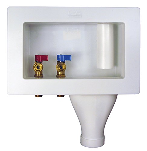 Right Drain Wide Mouth Outlet Box with Quarter Turn Brass Valve