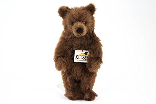 Preisvergleich Produktbild Teddys Rothenburg Kösen, Braunbär Molli, 26 cm, stehend, braun, Mohairbraunbär