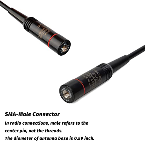 Antenne double bande 2m/70cm flexible et compacte avec connectique SMA mâle - 5