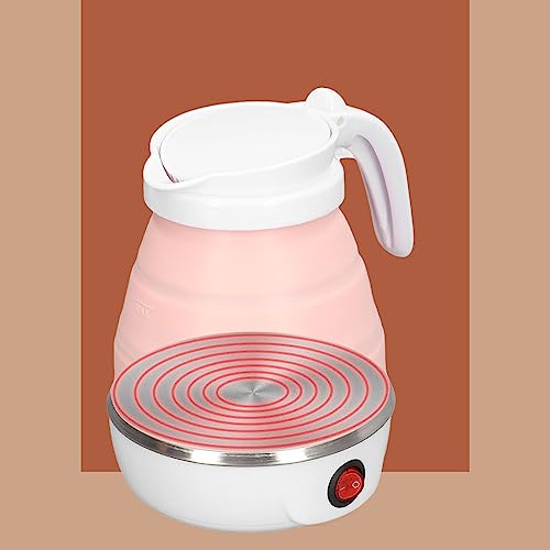 Tetera Eléctrica Plegable 0.6L 110V 400W Rosa miniatura 2