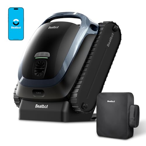 Beatbot AquaSense 2 Cordless Robotic Pool Vacuum Cleaner with Protection Cover, Smart Surface Parking, Double-Pass Waterline Scrubbing, Clean Floor, Wall & Waterline, In-Ground Pools up to 3