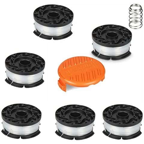 AMSAMOTION A6485 AF-100, AF-100-3ZP Spool Line Compatible with Black Decker Reflex Strimmer Replace ST5530-GB GLC3630L20-GB STC1820PC-GB BESTA530-GB BESTA525-GB Cover