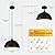 3 Pack Black Pendant Lights for Kitchen Island 12" Modern Pendant Lighting Fixtures Farmhouse Vintage Hanging Ceiling Light Fixture for Dining Room Foyer Hallway Bar Cafe Kitchen Sink Matte Dome