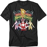 Popfunk Power Rangers Unite T-Shirt - Black - Large