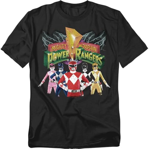 Popfunk Power Rangers Unite T-Shirt - Black - Large