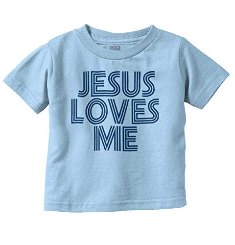 Jesus Loves Me Retro Christian Toddler Boy Girl T Shirt