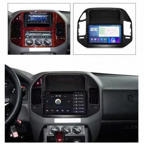 Radio coche 2 DIN con Bluetooth manos libres y Mirror Link para Mitsubishi Pajero V73 4