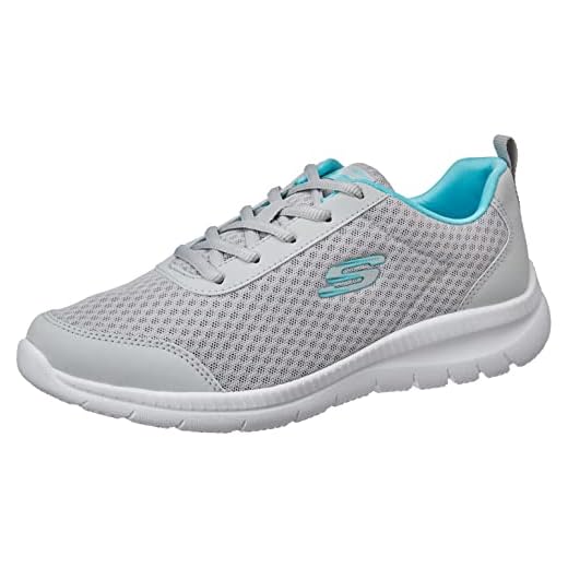 Tênis Skechers Bountiful - Be Kind, Feminino, Cinza Escuro/Azul, 35