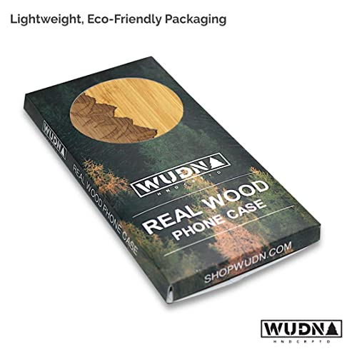 Wudn Wooden Phone Case, Laser Engraved (Sawtooth Mountains | Bamboo Sky) Compatible With Iphone 7, 8, Or Se #TOP4