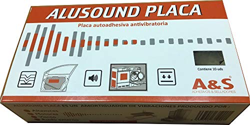 Vibrationsfreie Haftplatten (Aluminium-Bügel) Vibrationsdämpfende Vibrationsmasse mit hoher Leistung und Aluminiumfolie 150 µm. 200 mm x 100 mm, Box