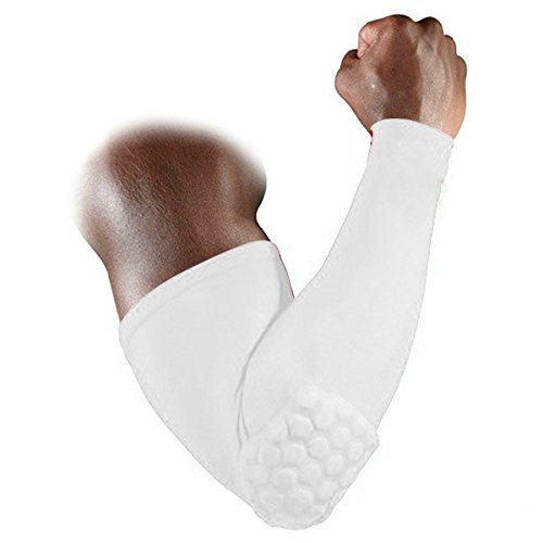 jern High Elastic Gym Sports Long Arm Sleeve Support Basketball Shooting Honeycomb Sport Elbow Arm Warmers Pad-picture-59