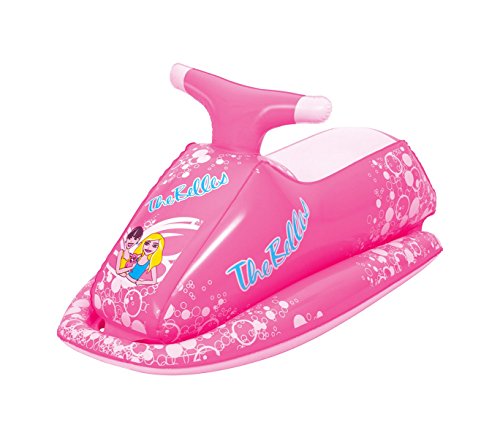 MEDIA WAVE store 41001 Jet Ski Race Gonflable chevauchable pour Enfant Bestway 89x46 cm - Rose