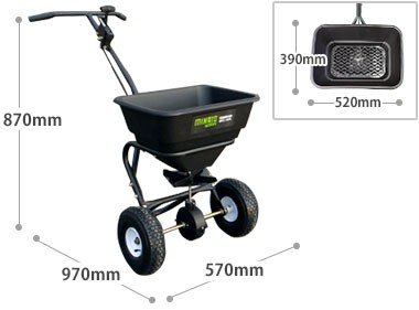 Amazon | ミナトワークス 手押し式肥料散布機 ブロキャス30