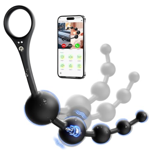 Sex Spielzeug für die Männer Paare Analkugeln - Anal Plug Sexspielzeug Analplug# für Männer Frauen Solo Analvibratoren Prostata Stimulation mit 9 Vibration APP-Kontrolle Analdildo Penisring Gay Toys