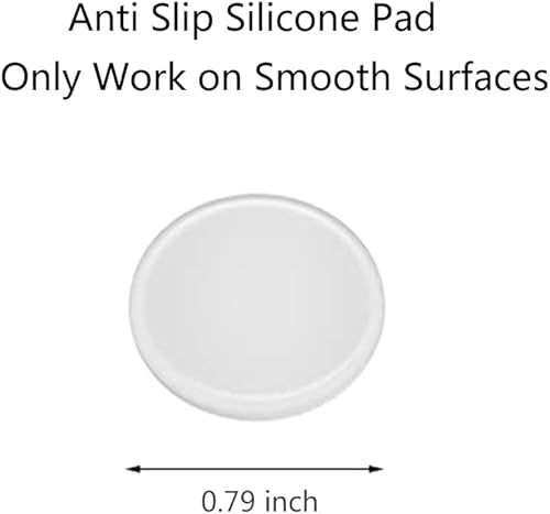 Miniatura 2 de Parachoques antideslizantes para mesa de cristal, 20 almohadillas de silicona no adhesivas para tapón de mesa de cristal