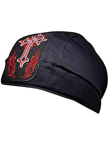 Buy Caps and Hats Christian Doo-Rag with Sweatband Motorcycle Skull Cap Bikers Do-Bandana