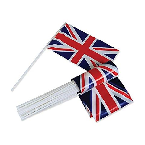 10pcs Union Jack Hand Flags for Celebrations Cover