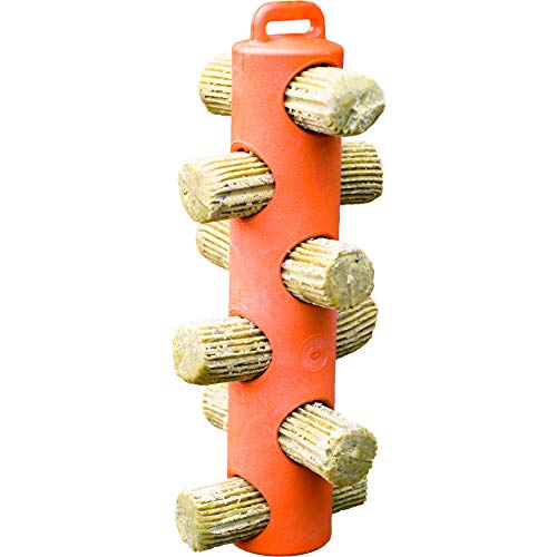 UNIPET USA 084128 Hentastic Chicken Treat 6 Hole Feeder Orange, 1Piece