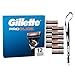Produktbild Gillette Fusion5 Proglide 12 Ersatzklingen mit 2x Gleitstreifen vor und nach den Klingen und neuer EverGlide Gleitstreifen für unglaubliche Gründlichkeit und Komfort