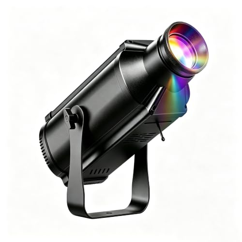 Image of 100W RGB 3 in 1 Profile Spotlights, 25 Beam Angle, 3200K-5600K COB LED Uplights DMX512 Disco DJ Lights for Show
