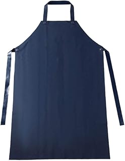 Hemoton Wodoszczelny fartuch winylowy o wysokiej wydajności rzeźnik przemysłowy śliniaczek fartuch kucharski kelner serwowanie fartuchy bez rękawów do kuchni zmywarka do naczyń (błękitny)