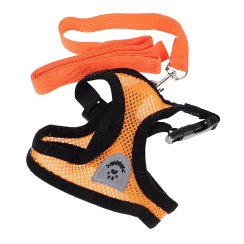 SUPVOX Mesh Cat Harness Pet Halter Harness Vest for Small Medium Cats Dogs Padded Panels